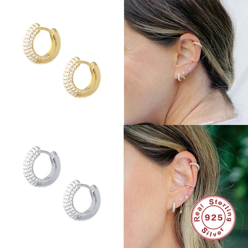 MC 925 Sterling Silver Small Hoop Earrings Zircon Diamond Hoop Earrings For Women Silver INS Hot Circle Fancy Fashion Jewelry
MC 925 Sterling Silver Small Hoop Earrings Zircon Diamond Hoop Earrings For Women Silver INS Hot Circle Fancy Fashion Jewelry