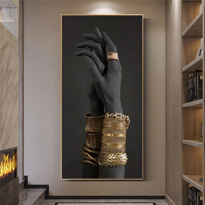 Black Hands Holding Gloden Jewelry Canvas Paintings On the Wall Art Posters And Prints Black Hands Model Art Pictures Home Decor
Black Hands Holding Gloden Jewelry Canvas Paintings On the Wall Art Posters And Prints Black Hands Model Art Pictures Home Decor