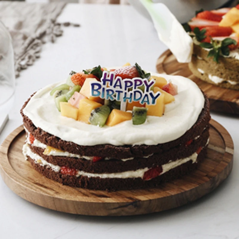 Western Rotate Cake Tray Transparent Glass Cover Bamboo Wood Tray Home Cake Pan Fruit Dessert Tray Storage Tray with Cover 
Western Rotate Cake Tray Transparent Glass Cover Bamboo Wood Tray Home Cake Pan Fruit Dessert Tray Storage Tray with Cover