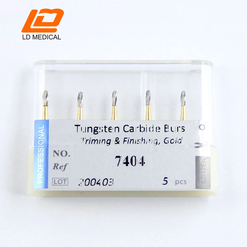 Dental Tungsten Carbide Burs FG 7404(277 014) High Speed FG Egg ISO 072 Triming & Finishing Gold TC bur 8-12 Blades 
Dental Tungsten Carbide Burs FG 7404(277 014) High Speed FG Egg ISO 072 Triming & Finishing Gold TC bur 8-12 Blades