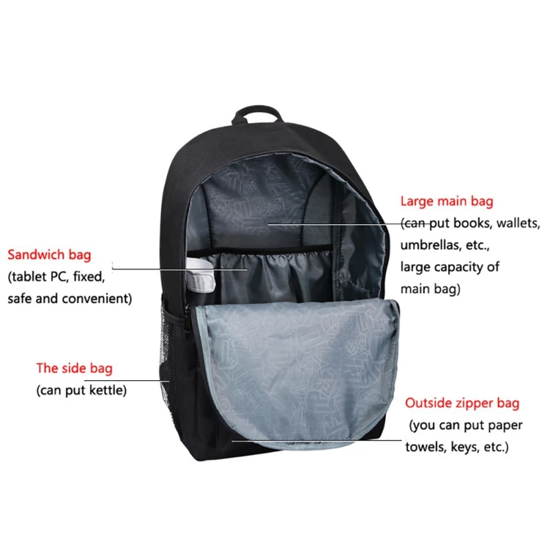 City Jogging Bags Outdoor Luminous Sports Backpack with USB Charge Port (Not Include Power), Students Anti-theft Laptop Backpack
City Jogging Bags Outdoor Luminous Sports Backpack with USB Charge Port (Not Include Power), Students Anti-theft Laptop Backpack