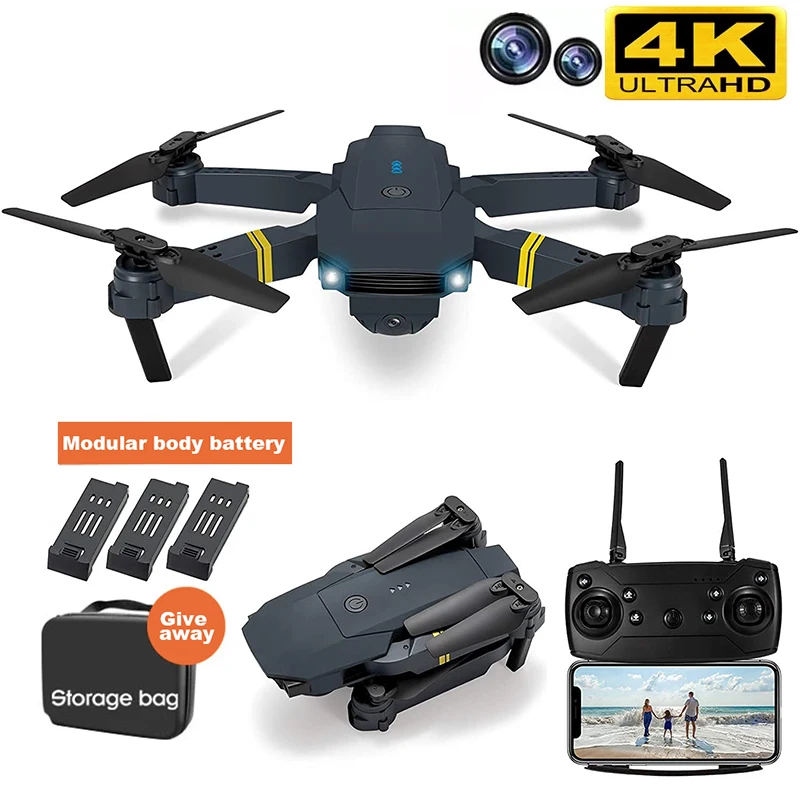 RC Drone Wide Angle HD 4K Professional Camera E58 WiFi FPV Hight Hold Mode Foldable Arm RC Quadcopter Drone USB Charging
RC Drone Wide Angle HD 4K Professional Camera E58 WiFi FPV Hight Hold Mode Foldable Arm RC Quadcopter Drone USB Charging