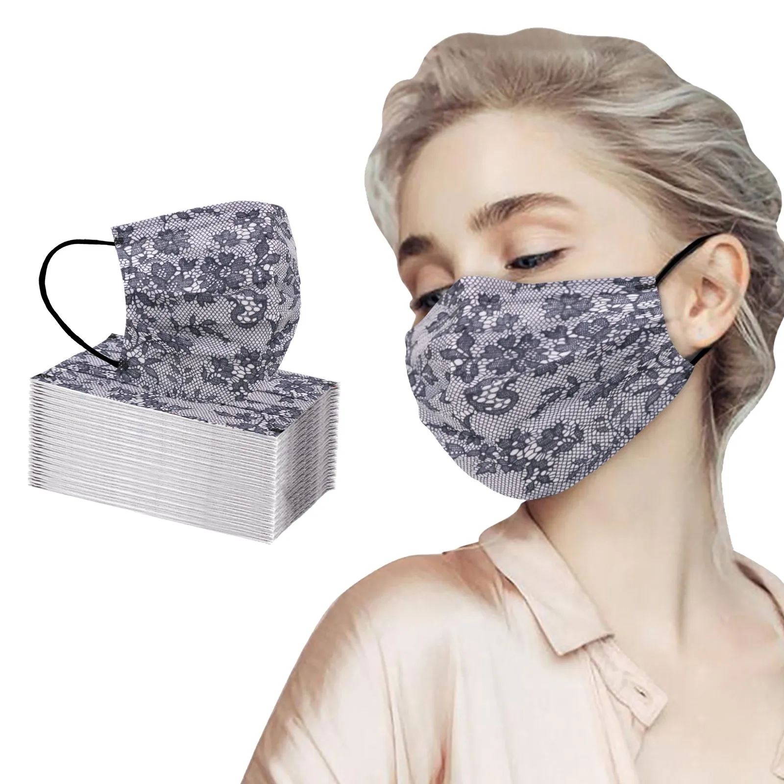 20pc Disposable Lace Masks Non-woven Face Masks 3 Layer Ply Anti-dust Breathable Adult Mouth Mask With Lace Pattern Mujer d4
20pc Disposable Lace Masks Non-woven Face Masks 3 Layer Ply Anti-dust Breathable Adult Mouth Mask With Lace Pattern Mujer d4