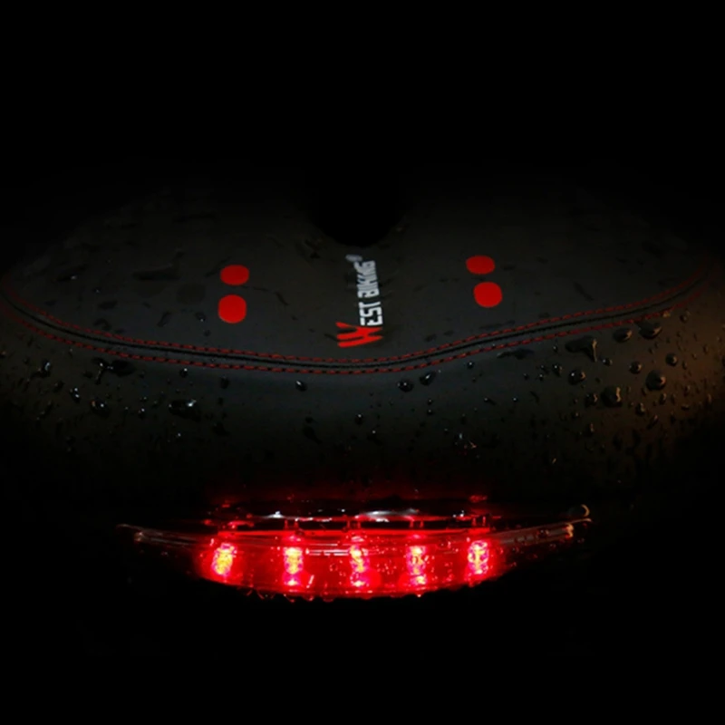 WEST BIKING Bike Saddle PU Breathable Soft Cycling Seat Cushion with Warning Taillight MTB Road Bicycle Saddles
WEST BIKING Bike Saddle PU Breathable Soft Cycling Seat Cushion with Warning Taillight MTB Road Bicycle Saddles