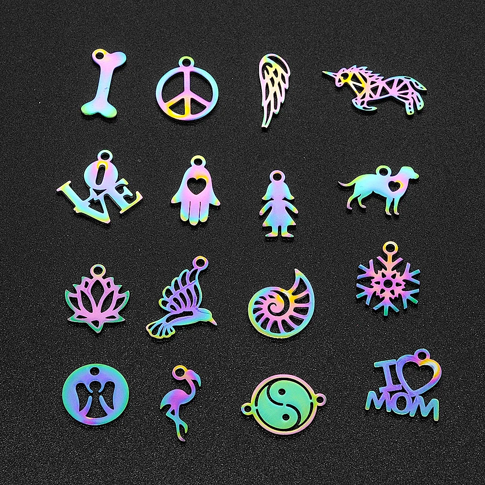 50pcs/lot Mix Designs Stainless Steel Rainbow Animal Yoga Zodiac DIY Jewelry Charms Connector Wholesale Top Quality
50pcs/lot Mix Designs Stainless Steel Rainbow Animal Yoga Zodiac DIY Jewelry Charms Connector Wholesale Top Quality