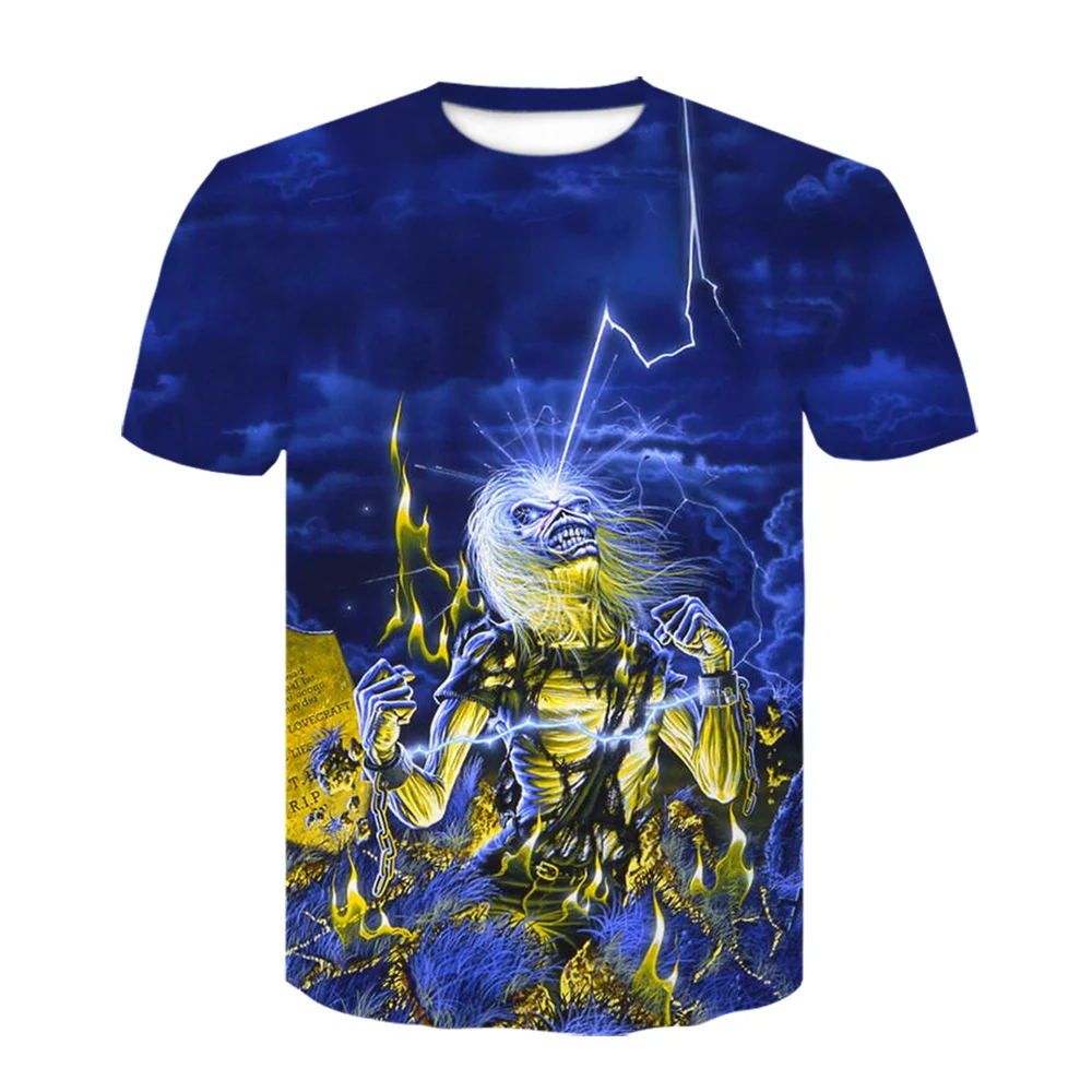 New 3D heavy metal skull t-shirt punk Festival rock t-shirt men's print casual T-shirt o-neck hip-hop short sleeve oversize
New 3D heavy metal skull t-shirt punk Festival rock t-shirt men's print casual T-shirt o-neck hip-hop short sleeve oversize
