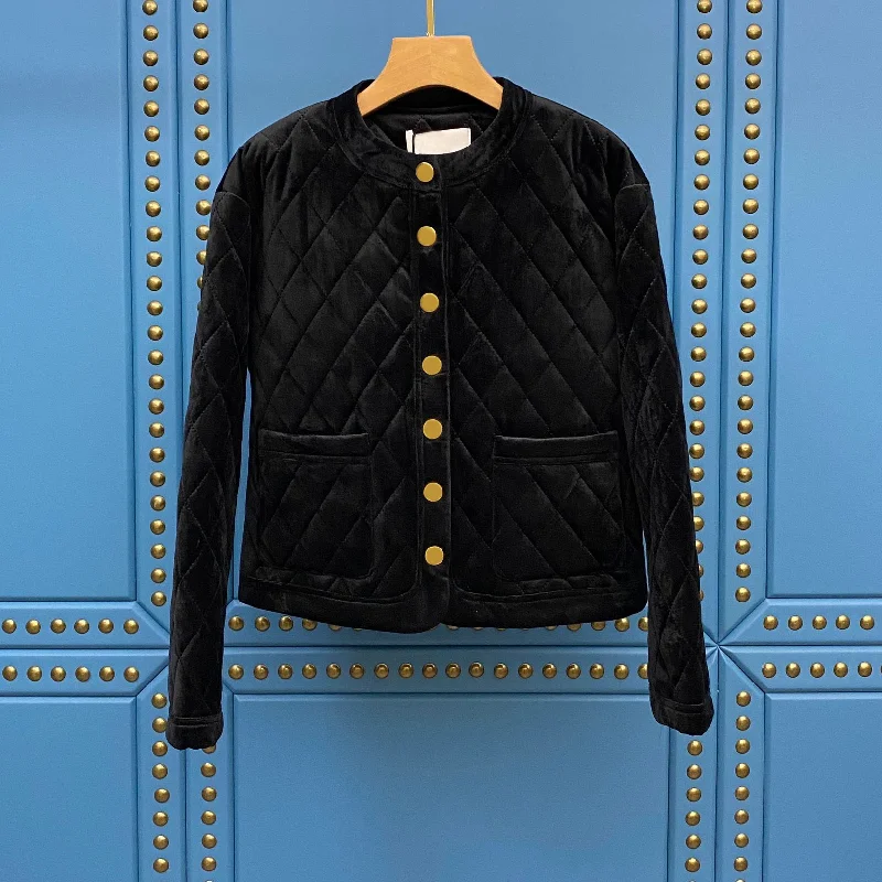 2021 luxury design fashion velvet with cotton thickened women's cotton jacket temperament leisure Women's winter cotton jacket
2021 luxury design fashion velvet with cotton thickened women's cotton jacket temperament leisure Women's winter cotton jacket