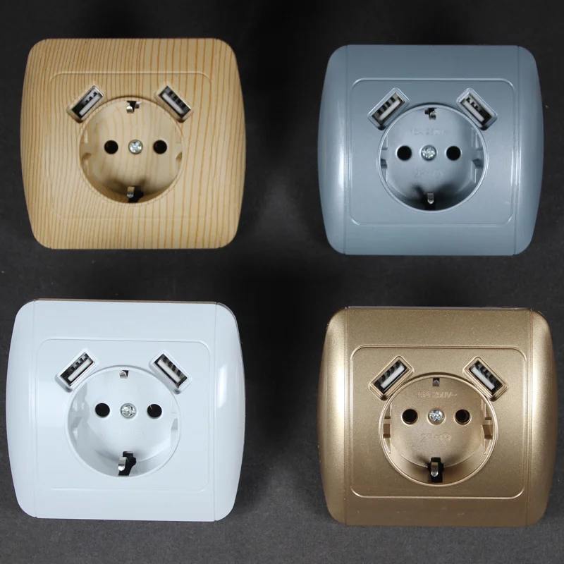 2020 Design Wall USB Socket 5V2A EU Standard Extension Outlet With Dual Home Usb Plug Charger Power Socket Wood color E7
2020 Design Wall USB Socket 5V2A EU Standard Extension Outlet With Dual Home Usb Plug Charger Power Socket Wood color E7