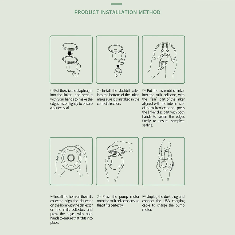 Portable USB Rechargable Hands-Free Electric Breast Pump Wearable Automatic Milker Infant Baby Breastfeed Milk Extractor Gift 
Portable USB Rechargable Hands-Free Electric Breast Pump Wearable Automatic Milker Infant Baby Breastfeed Milk Extractor Gift