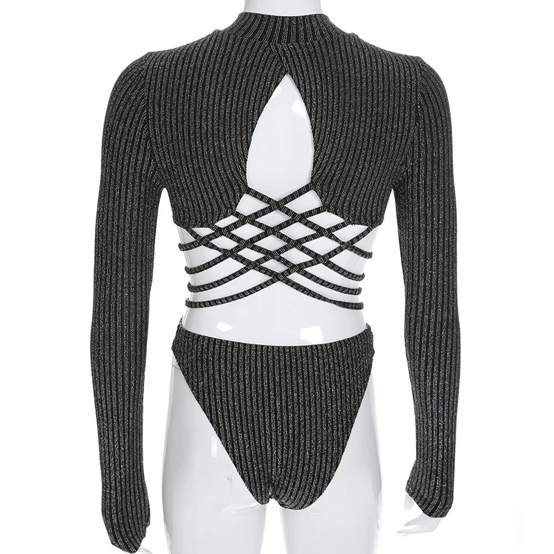 Autumn Women\u2019s Sexy Zipper Long Sleeve Bodysuit Fashion Solid Color Irregular Cross Hollow Out Backless Jumpsuit
Autumn Women\u2019s Sexy Zipper Long Sleeve Bodysuit Fashion Solid Color Irregular Cross Hollow Out Backless Jumpsuit