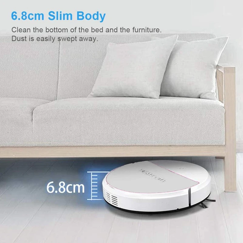 XIMEIJIE XM30 1800Pa Vacuum Cleaner Intelligent Sweeper Sweeping Robot Household Cleaner for Household Cleaning,White
XIMEIJIE XM30 1800Pa Vacuum Cleaner Intelligent Sweeper Sweeping Robot Household Cleaner for Household Cleaning,White