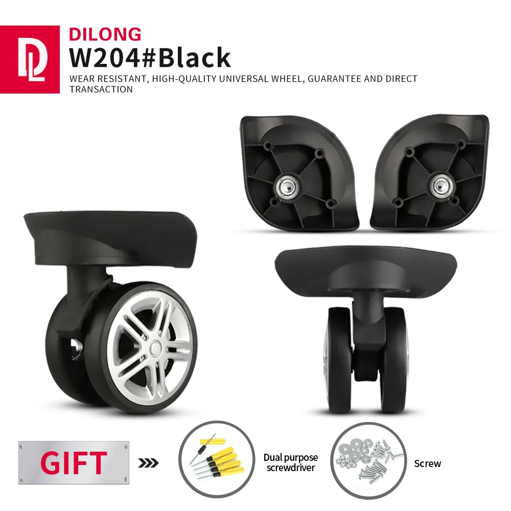 DILONG People Rang Suitcase universal wheels accessories trolley case wheel repair password luggage shock absorption detachable
DILONG People Rang Suitcase universal wheels accessories trolley case wheel repair password luggage shock absorption detachable