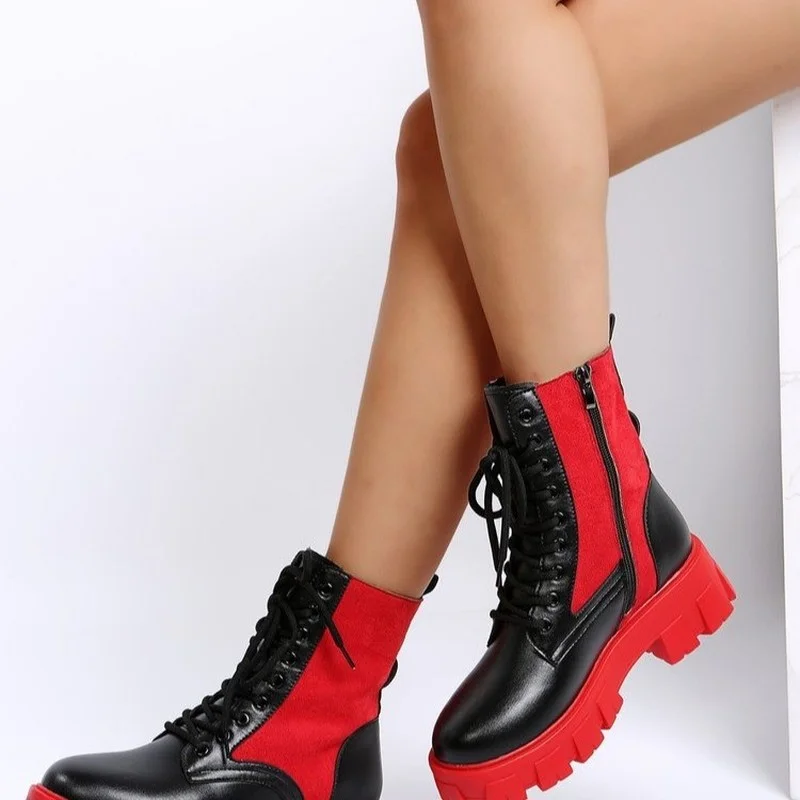 2021 Autumn and Winter New Women's Nude Boots Solid Color Round Toe Square Heel Boots Outdoor Non-slip Comfortable Casual Boots
2021 Autumn and Winter New Women's Nude Boots Solid Color Round Toe Square Heel Boots Outdoor Non-slip Comfortable Casual Boots
