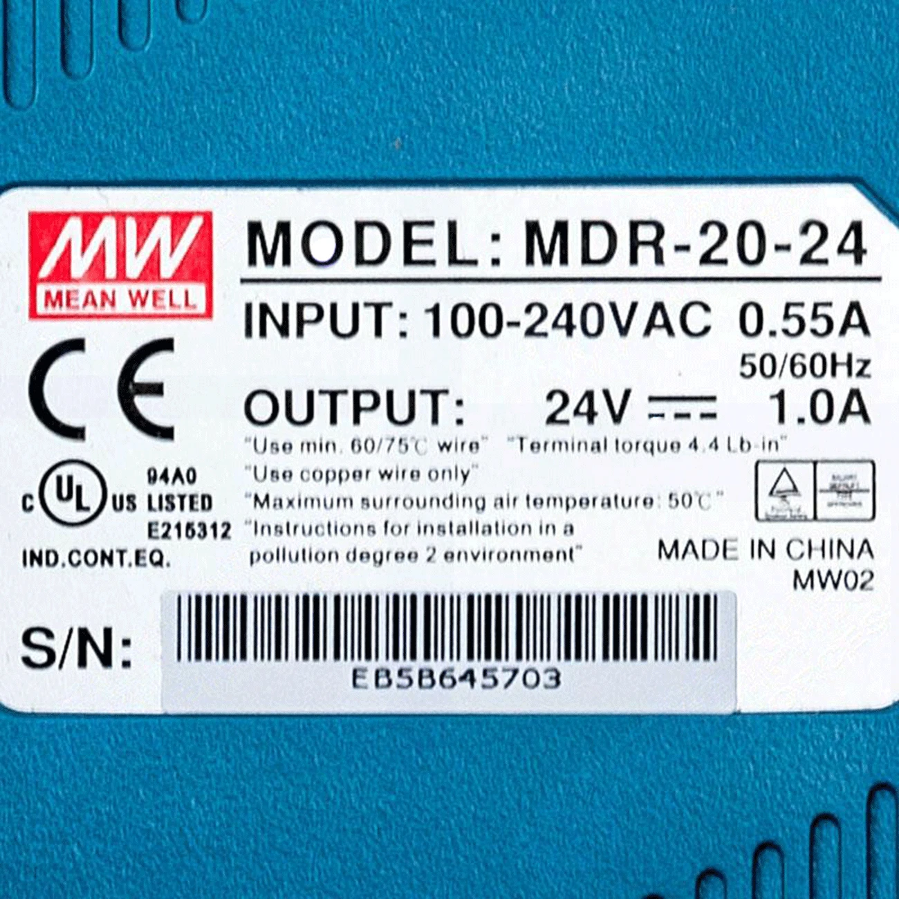 (6PACK) Meanwell 20W Power Supply MDR-20-5V 12V/15V/24V 1A 1.34A 1.67A 3A DIN rail industrial control PLC sensor HDR/LPV
(6PACK) Meanwell 20W Power Supply MDR-20-5V 12V/15V/24V 1A 1.34A 1.67A 3A DIN rail industrial control PLC sensor HDR/LPV