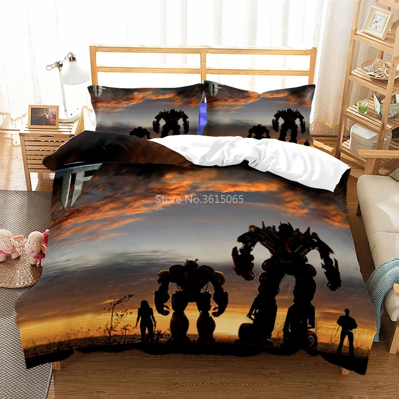 Popular Movie Transformers 3d Duvet Cover Set with Pillowcases Adult Kids Twin Full Queen King Chidren Bed Linen Comforter Cover
Popular Movie Transformers 3d Duvet Cover Set with Pillowcases Adult Kids Twin Full Queen King Chidren Bed Linen Comforter Cover