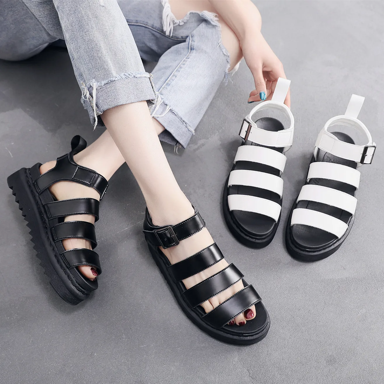 2021 Summer Sandals Shoes Woman Flats Platform Sandals Women Soft Leather Casual Open Toe Thick Bottom Wedges Women Shoes
2021 Summer Sandals Shoes Woman Flats Platform Sandals Women Soft Leather Casual Open Toe Thick Bottom Wedges Women Shoes