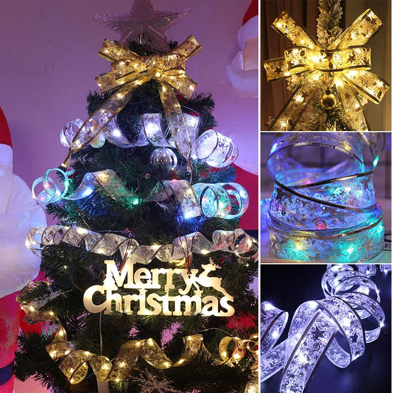 

Светящаяся лента, сказочный свет, 4 м, 40 светодиодный, рождественская елка, декоративное освещение, питание от батарейки, «сделай сам», круже...