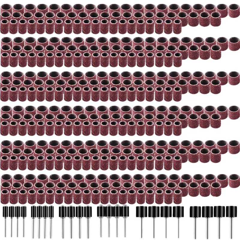 384 Pieces Drum Sander Set Including 360 Pieces Nail Sanding Band Sleeves and 24 Pieces Drum Mandrels for Rotary Tool
384 Pieces Drum Sander Set Including 360 Pieces Nail Sanding Band Sleeves and 24 Pieces Drum Mandrels for Rotary Tool