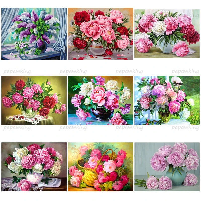 5D Diamond Painting Peony Flowers Full Drill Embroidery Cross Stitch Kits Household Handmade Diy Home Decoration Crafts and Arts
5D Diamond Painting Peony Flowers Full Drill Embroidery Cross Stitch Kits Household Handmade Diy Home Decoration Crafts and Arts