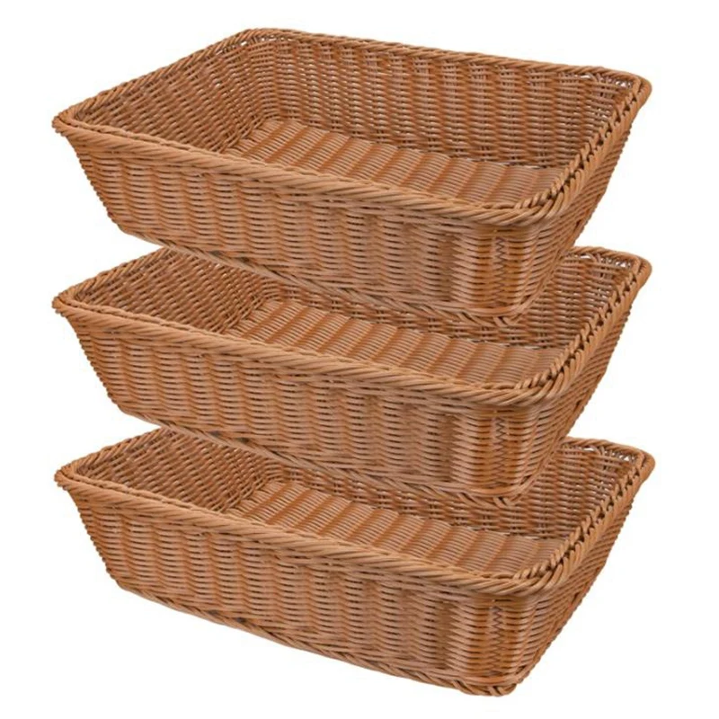 3 Pcs Wicker Rattan Woven Bread Baskets,Wicker Fruit Baskets,Hold Food, Display,Vegetables and Snacks Serving Baskets
3 Pcs Wicker Rattan Woven Bread Baskets,Wicker Fruit Baskets,Hold Food, Display,Vegetables and Snacks Serving Baskets