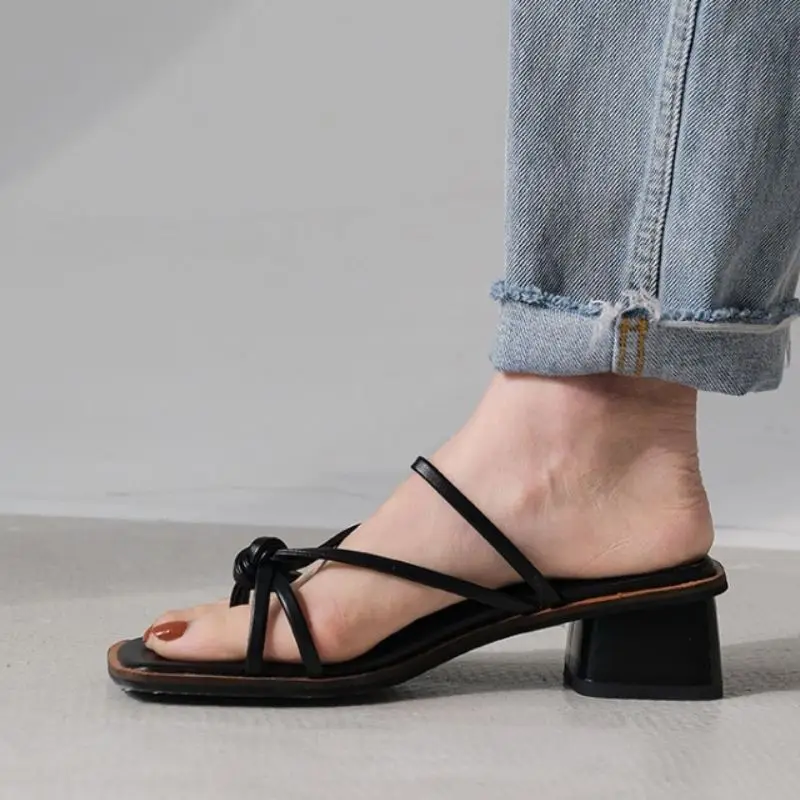 RIZABINA Women Sandals Shoes Fashion Square Heels Shoes Women Solid Color Stylish Slippers Slip On Casual Footwear Size 34-40
RIZABINA Women Sandals Shoes Fashion Square Heels Shoes Women Solid Color Stylish Slippers Slip On Casual Footwear Size 34-40