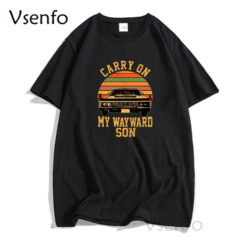 Supernatural Mens T Shirts Carry on My Wayward Son T-shirt Cotton Supernatural Vintage Sunset Distressed Style Tee Shirt Clothes
Supernatural Mens T Shirts Carry on My Wayward Son T-shirt Cotton Supernatural Vintage Sunset Distressed Style Tee Shirt Clothes