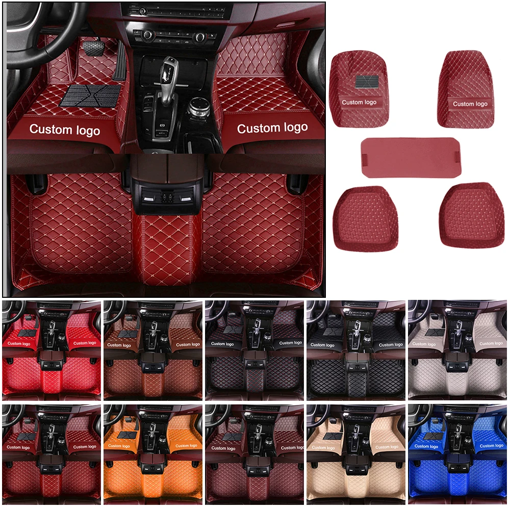 

Universal Car Floor Mats Applicable to 98% All Models 5pcs Leather FootPad For Audi A3 2004-2013 Hatchback Styling Interior