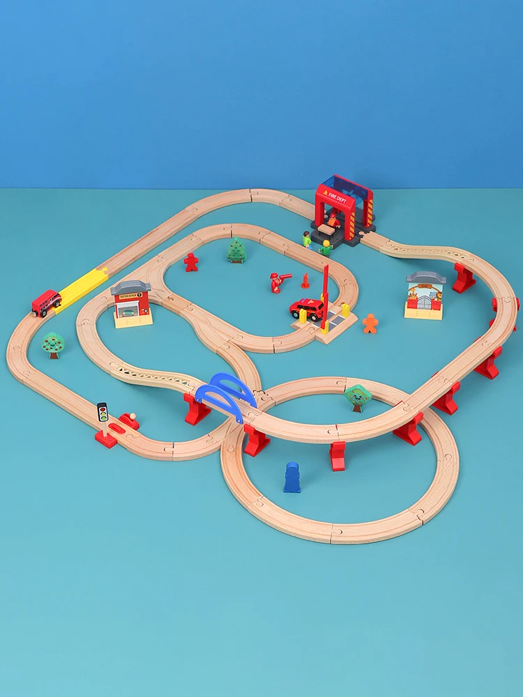 Children's Educational Toys DIY Wooden Train Track Simple Set Compatible with Brand Wooden Toy Track Educational Toys for Boys
Children's Educational Toys DIY Wooden Train Track Simple Set Compatible with Brand Wooden Toy Track Educational Toys for Boys