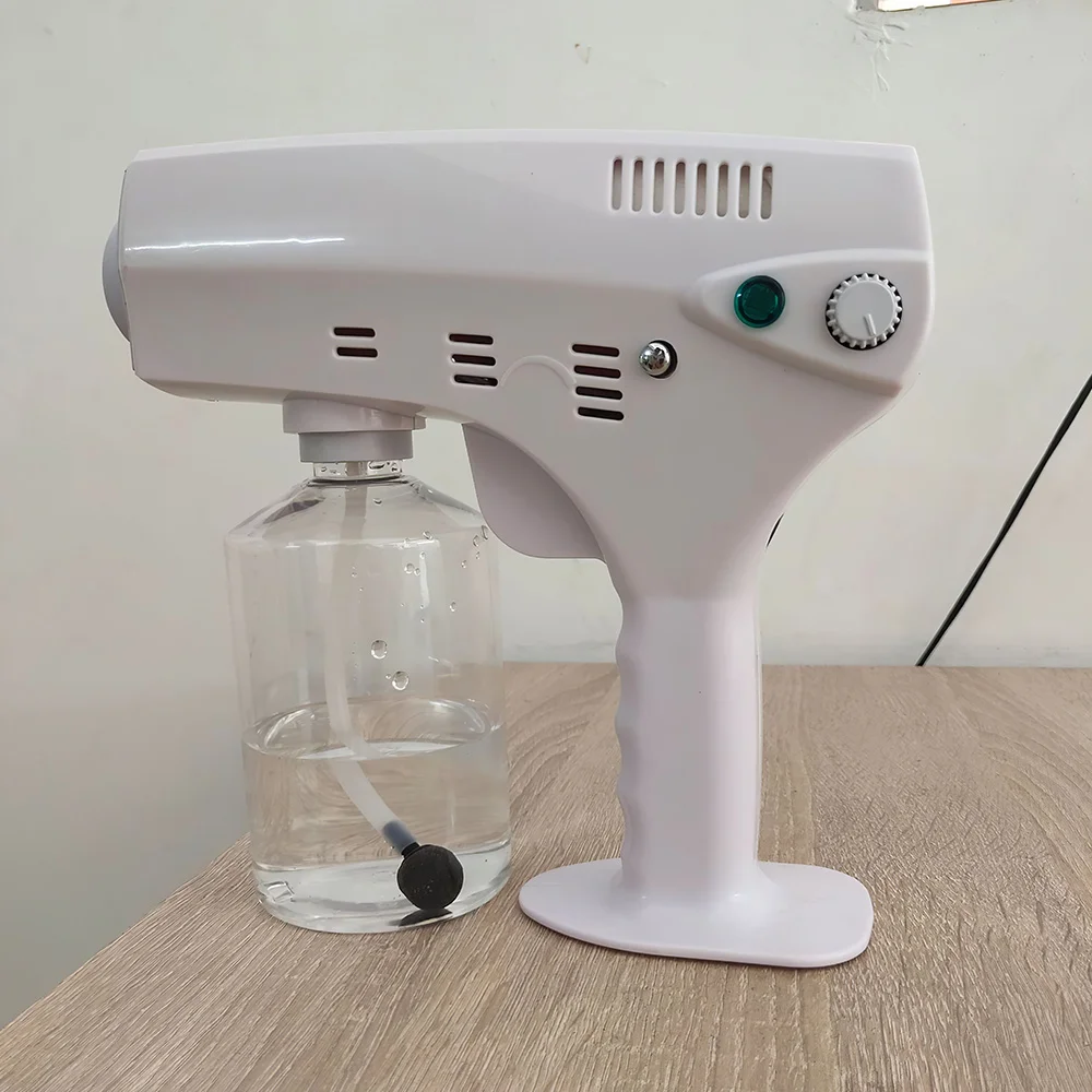 Rechargeable Electrostatic Battery Fogger Machine Portable Sprayer Gun wireless chargeing Nano Blue Ray Atomizer Office
Rechargeable Electrostatic Battery Fogger Machine Portable Sprayer Gun wireless chargeing Nano Blue Ray Atomizer Office