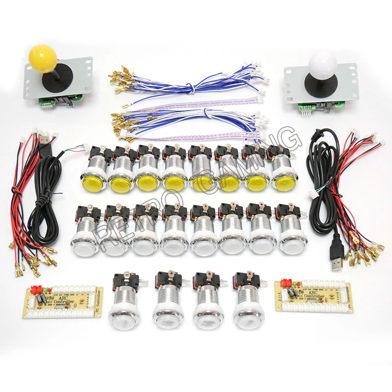 New Zero Delay USB Arcade Encoder DIY KIT for 2 Players arcade Cabinet with PC Rasberry Sanwa Joystick Silver plated button
New Zero Delay USB Arcade Encoder DIY KIT for 2 Players arcade Cabinet with PC Rasberry Sanwa Joystick Silver plated button