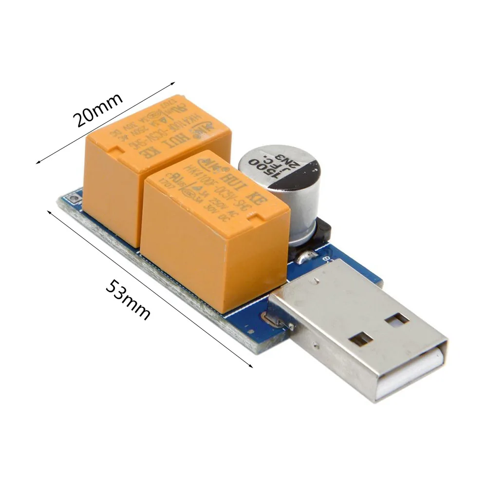 Двойной реле USB сторожевой карты без присмотра автоматический перезапуск синий