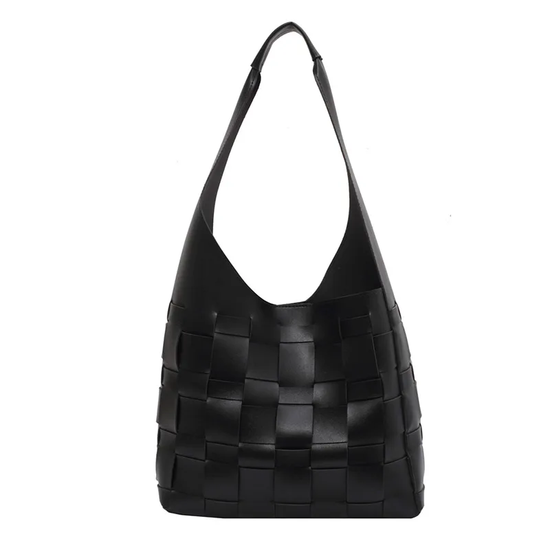 Large Capacity Leather Woven Tote Bag women's Shoulder Bucket Bag Minimalist Fashion Weave Ins 2021 Women Big Tote Handbag
Large Capacity Leather Woven Tote Bag women's Shoulder Bucket Bag Minimalist Fashion Weave Ins 2021 Women Big Tote Handbag