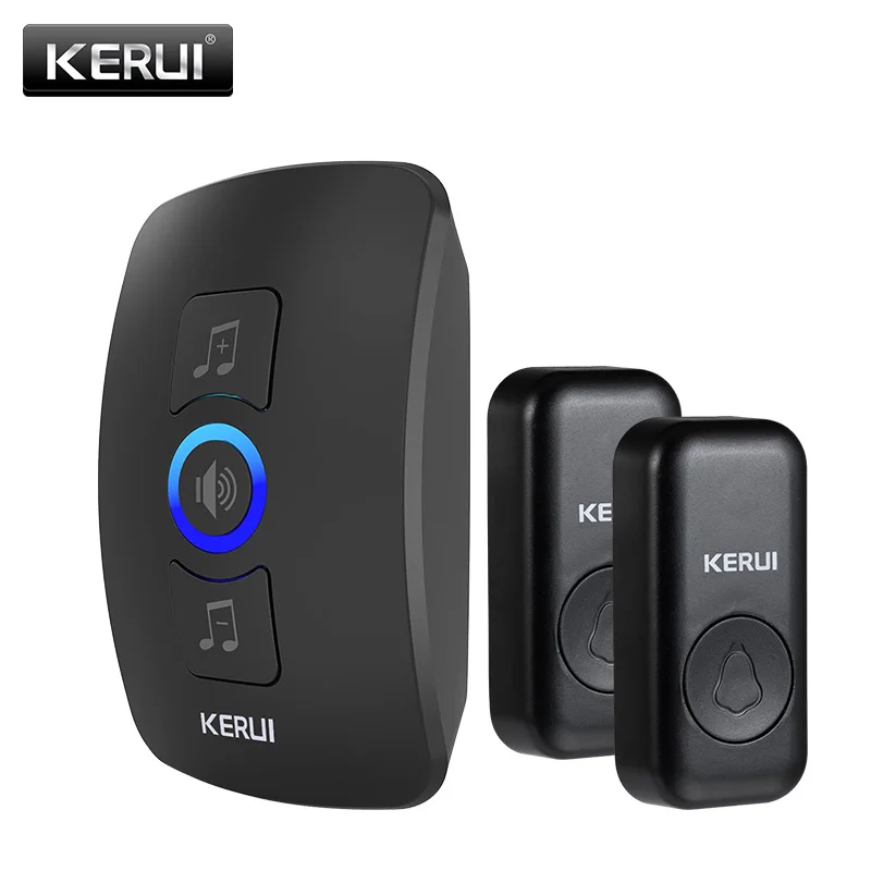 

2022 KERUI Outdoor M525 Waterproof Wireless Doorbell Smart Home Door Bell Kit LED Flash Security Alarm Welcome House Melodies