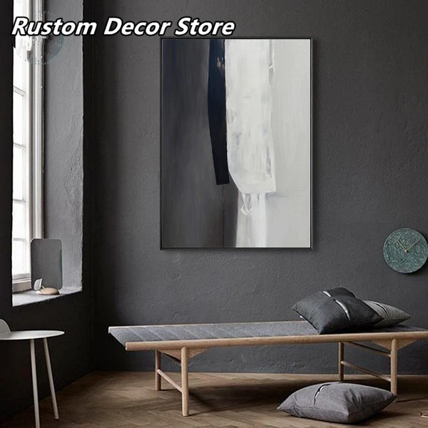 Nordic Abstract Black and white oil painting texture Wall Art Print Picture Canvas Painting Poster for Living Room Home decor
Nordic Abstract Black and white oil painting texture Wall Art Print Picture Canvas Painting Poster for Living Room Home decor