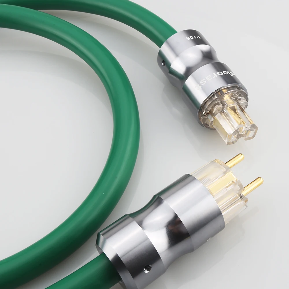 High Quality P108 HI-End Copper Silver Mixed HIFI Power Cable Schuko Power Leads AC Power Cord For HIFI CD AMP AUDIO System 
High Quality P108 HI-End Copper Silver Mixed HIFI Power Cable Schuko Power Leads AC Power Cord For HIFI CD AMP AUDIO System