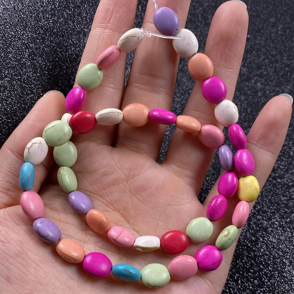 Natural Stone Beads Egg Shape Mixed Colour Turquoises Beads for Women Jewelry Making DIY Earrings Bracelet Necklace Accessories
Natural Stone Beads Egg Shape Mixed Colour Turquoises Beads for Women Jewelry Making DIY Earrings Bracelet Necklace Accessories