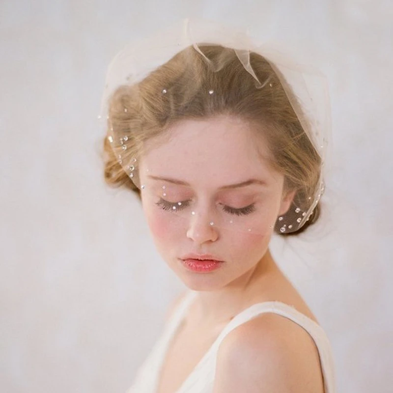 2021 New Birdcage Veil Ivory Champagne Face Cover Wedding Accessories Rhinestone Beads Comb Soft Bride Hair Piece
2021 New Birdcage Veil Ivory Champagne Face Cover Wedding Accessories Rhinestone Beads Comb Soft Bride Hair Piece