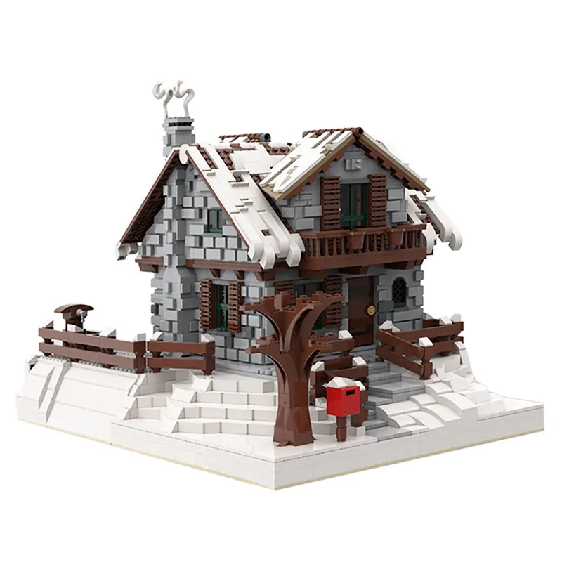 MOC Winter Village View Chalet Resort Country House Architecture Model Building Blocks Kids DIY Bricks Toys Children Xmas Gifts
MOC Winter Village View Chalet Resort Country House Architecture Model Building Blocks Kids DIY Bricks Toys Children Xmas Gifts