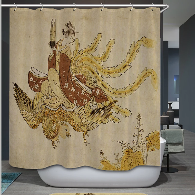 Japan Women Shower Curtain Phoenix Polyester Curtain Bathroom New Arrival Bath Curtain
Japan Women Shower Curtain Phoenix Polyester Curtain Bathroom New Arrival Bath Curtain