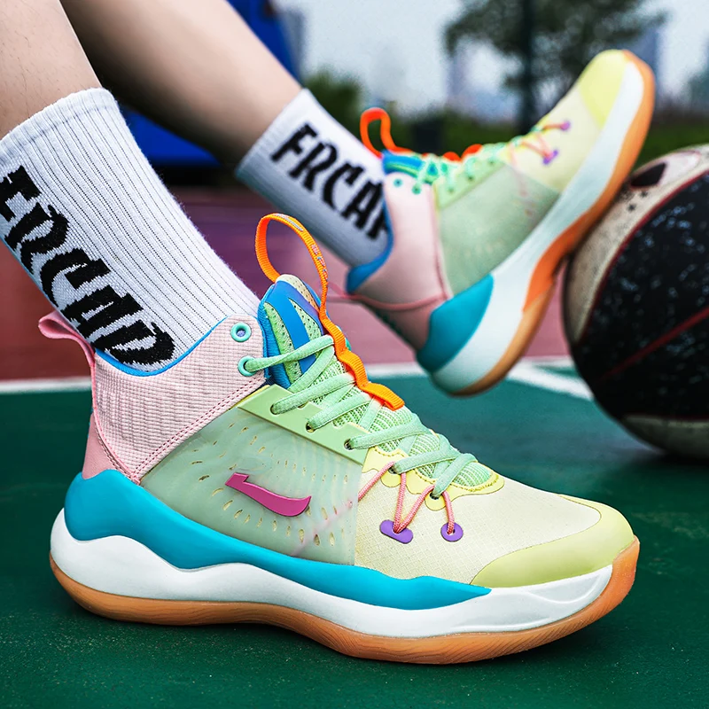 Original Boy Basketball Sneakers Thick Soled Basketball Shoes For Couples Designer High Ankle Sneakers For Kids Basket Shoe
Original Boy Basketball Sneakers Thick Soled Basketball Shoes For Couples Designer High Ankle Sneakers For Kids Basket Shoe