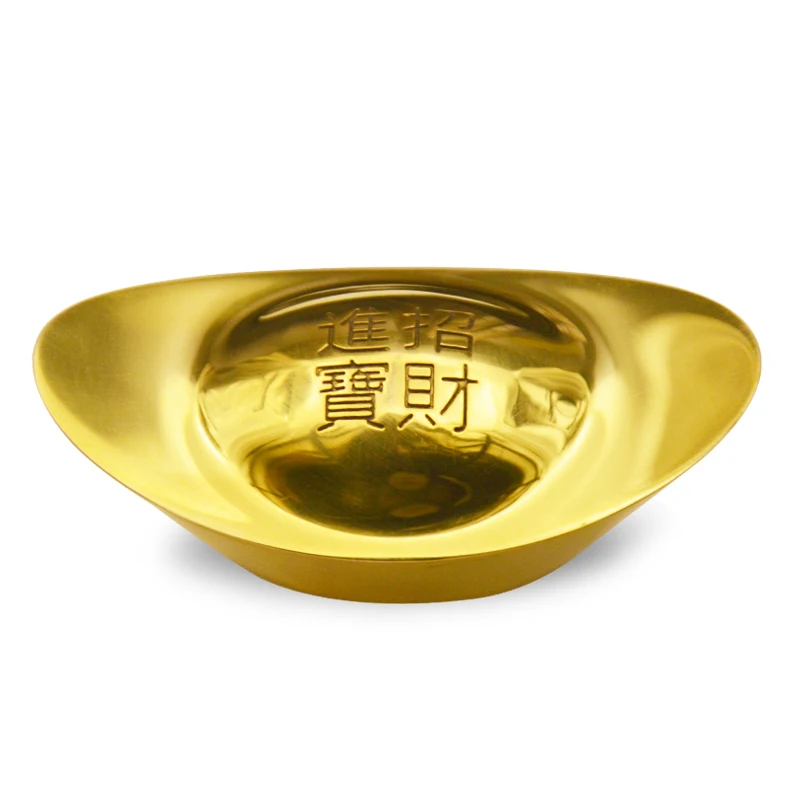 Imitation Gold Copper Yuanbao Solid Pure Copper Geomantic Ornaments Yuanbao Gold Bar Home Decoration Crafts FengShui Money
Imitation Gold Copper Yuanbao Solid Pure Copper Geomantic Ornaments Yuanbao Gold Bar Home Decoration Crafts FengShui Money