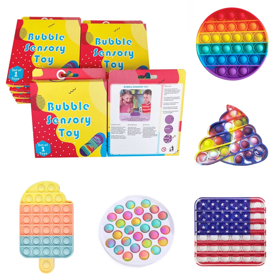 Pop It Fidgets Reliver Stress Toys Rainbow Push It Bubble Antistress Toys Adult Children Sensory Toy To Relieve Autism Color Box
Pop It Fidgets Reliver Stress Toys Rainbow Push It Bubble Antistress Toys Adult Children Sensory Toy To Relieve Autism Color Box