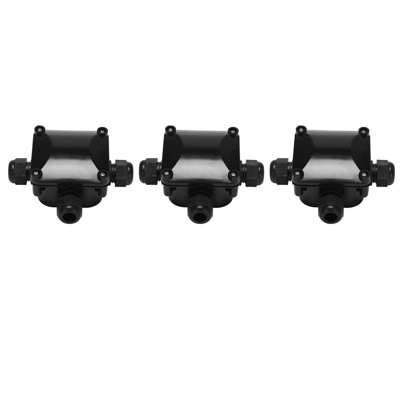 Box Waterproof IP68 External Electrical Junction Box 3 Way Cable Connector Outdoor for 5.5mm-10.2mm (Pack of 8) 
Box Waterproof IP68 External Electrical Junction Box 3 Way Cable Connector Outdoor for 5.5mm-10.2mm (Pack of 8)