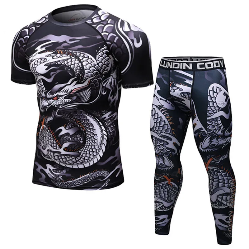 

Brand New BJJ MMA Work Out Compression Rashguard T Shirt Men VS PK Exercise 3D Fitness Tights Bodybuild Cross fit Rash Guard Men