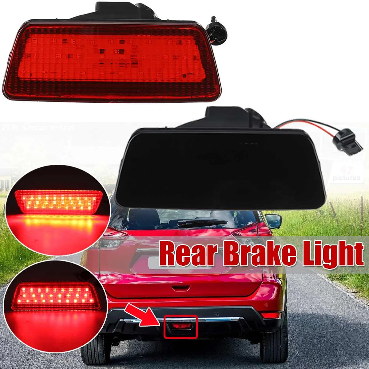 15 LED Rear Bumper Light Tail Reverse Brake Lights Turn Signal Middle Lamp for Nissan X-Trail Juke Rogue For Murano 2011-2016
15 LED Rear Bumper Light Tail Reverse Brake Lights Turn Signal Middle Lamp for Nissan X-Trail Juke Rogue For Murano 2011-2016