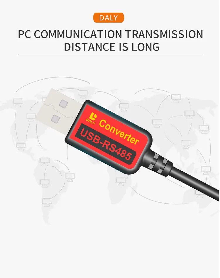 Детали Daly BMS USB в RS485 для 7S 8S 10S 13S 14S 15S 16S 20S 24S 32S умный конвертер аксессуары |