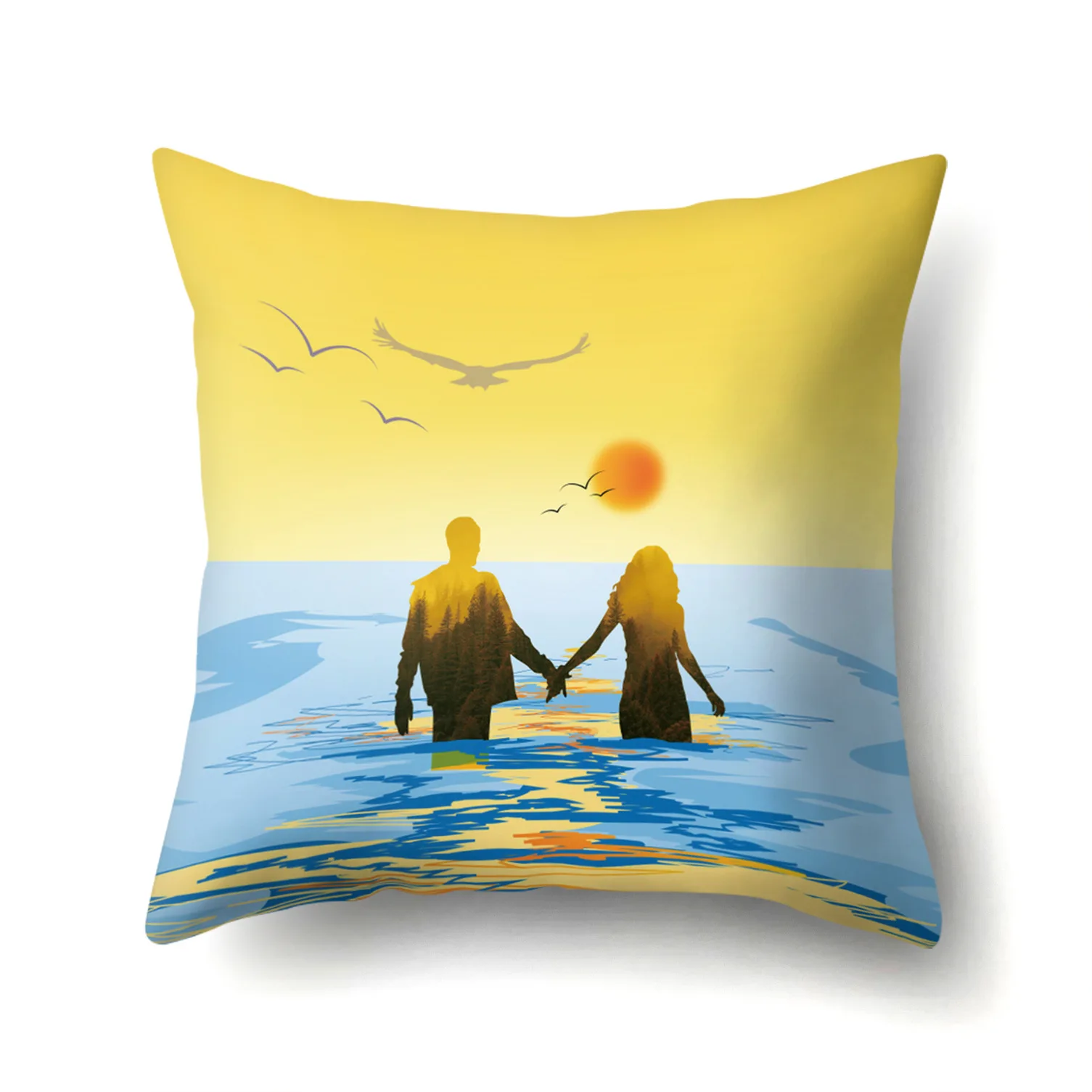 One Side Print Cushion Cover Polyester Decorative for Sofa Seat Soft Throw Pillow Case Cover 45x45cm Yellow Color
One Side Print Cushion Cover Polyester Decorative for Sofa Seat Soft Throw Pillow Case Cover 45x45cm Yellow Color