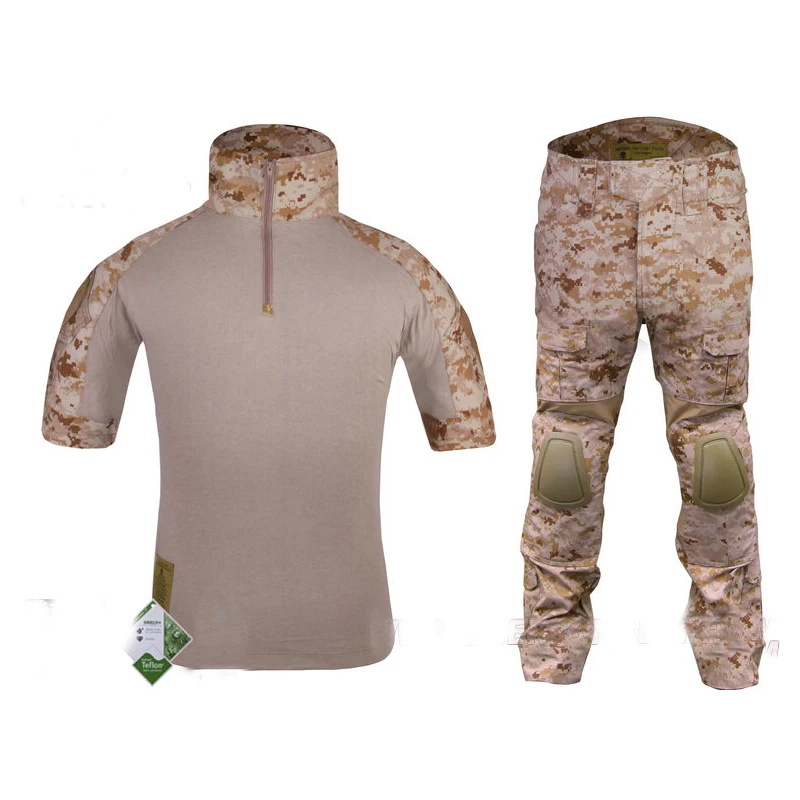 Emersongear летняя тактическая версия Боевой набор Униформа комплект одежды рубашки