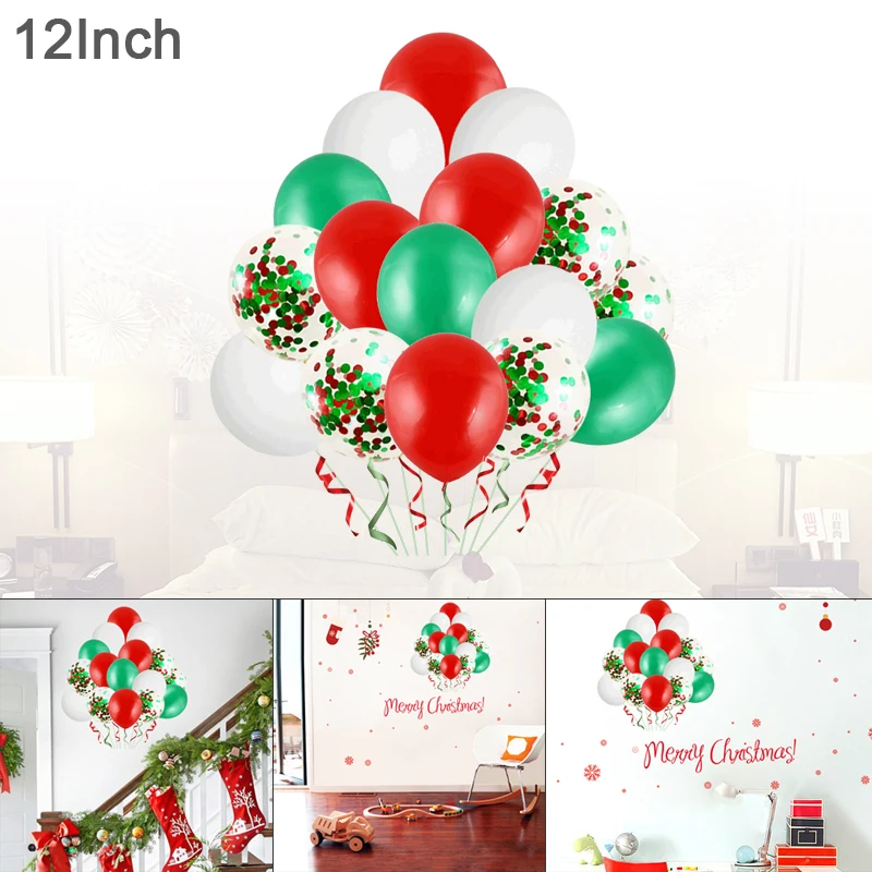 Balloon Set 1 Set 2.8g 12 Inch Latex 3 Colors Thicken Christmas Decorations Party Celebration Balloon
Balloon Set 1 Set 2.8g 12 Inch Latex 3 Colors Thicken Christmas Decorations Party Celebration Balloon