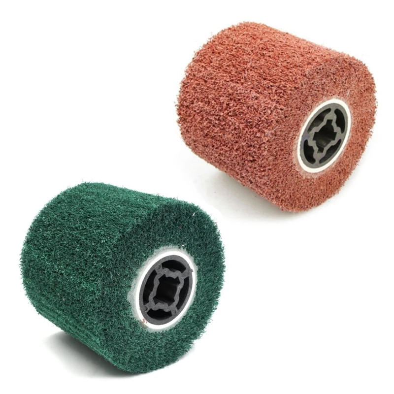 2Pc 120X100X19mm P180/P80 Non-Woven Nylon Flap Brush Satin Drawing Polishing Deburring Drum Wheel for Stainless Steel
2Pc 120X100X19mm P180/P80 Non-Woven Nylon Flap Brush Satin Drawing Polishing Deburring Drum Wheel for Stainless Steel